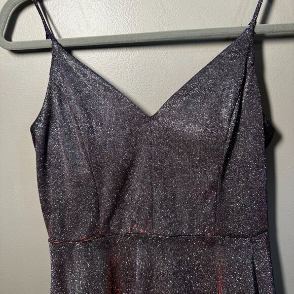 Sparkly Cocktail Dress with Spaghetti Straps- City Studio, Size 11/M - Picture 2 of 4